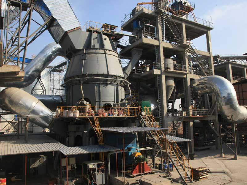 Vertical roller mill grinding and gas-handling system