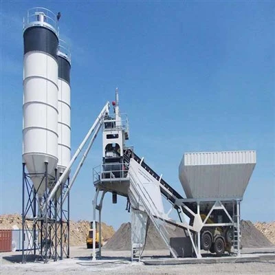 Dry Mobile Concrete Batching Plant